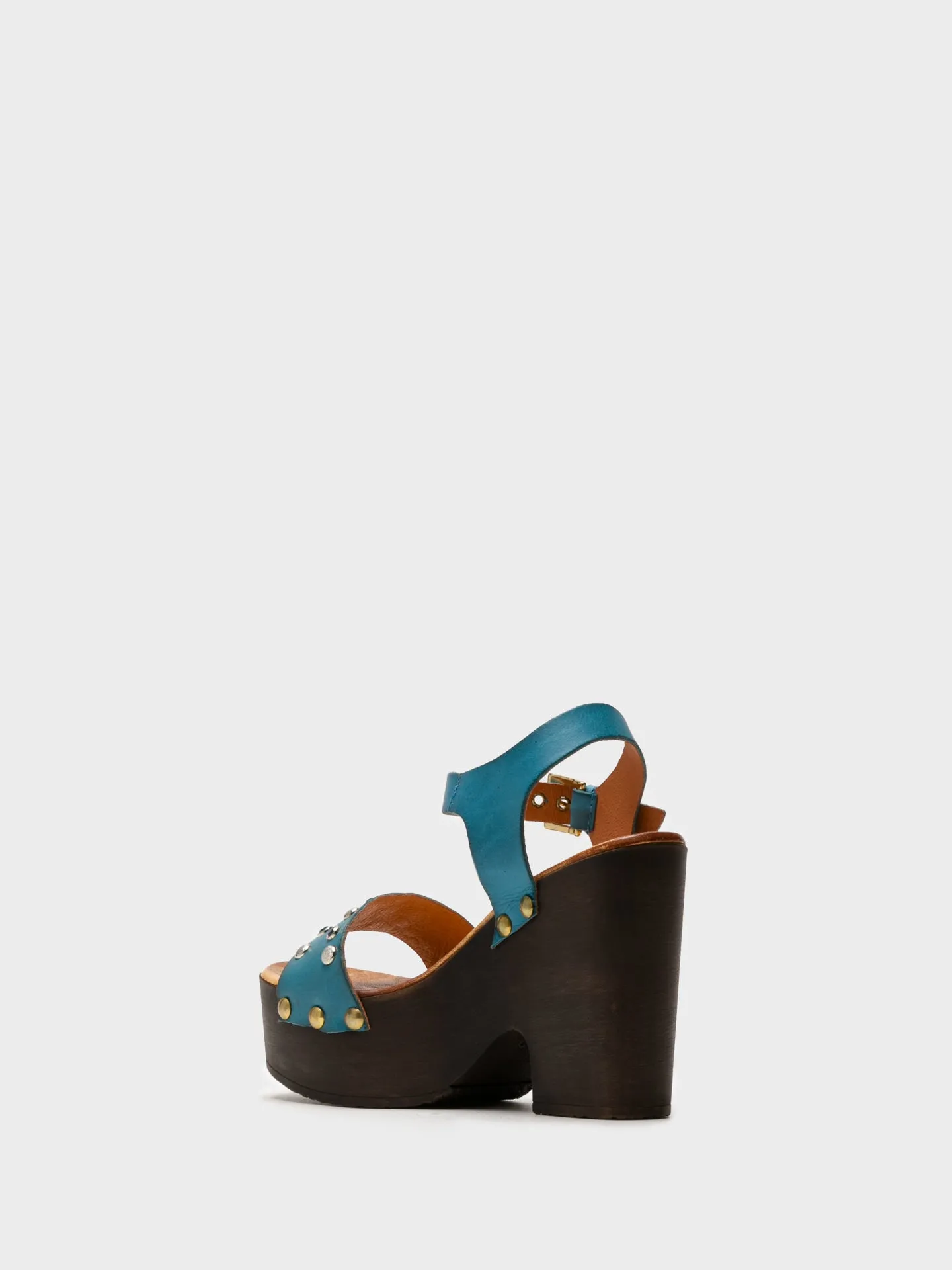 Blue Heel Sandals