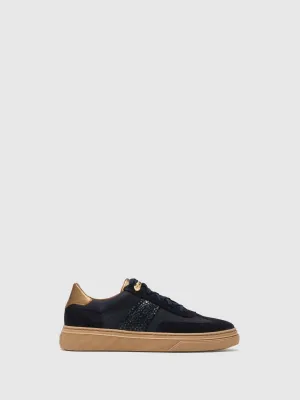 Blue Lace-up Trainers