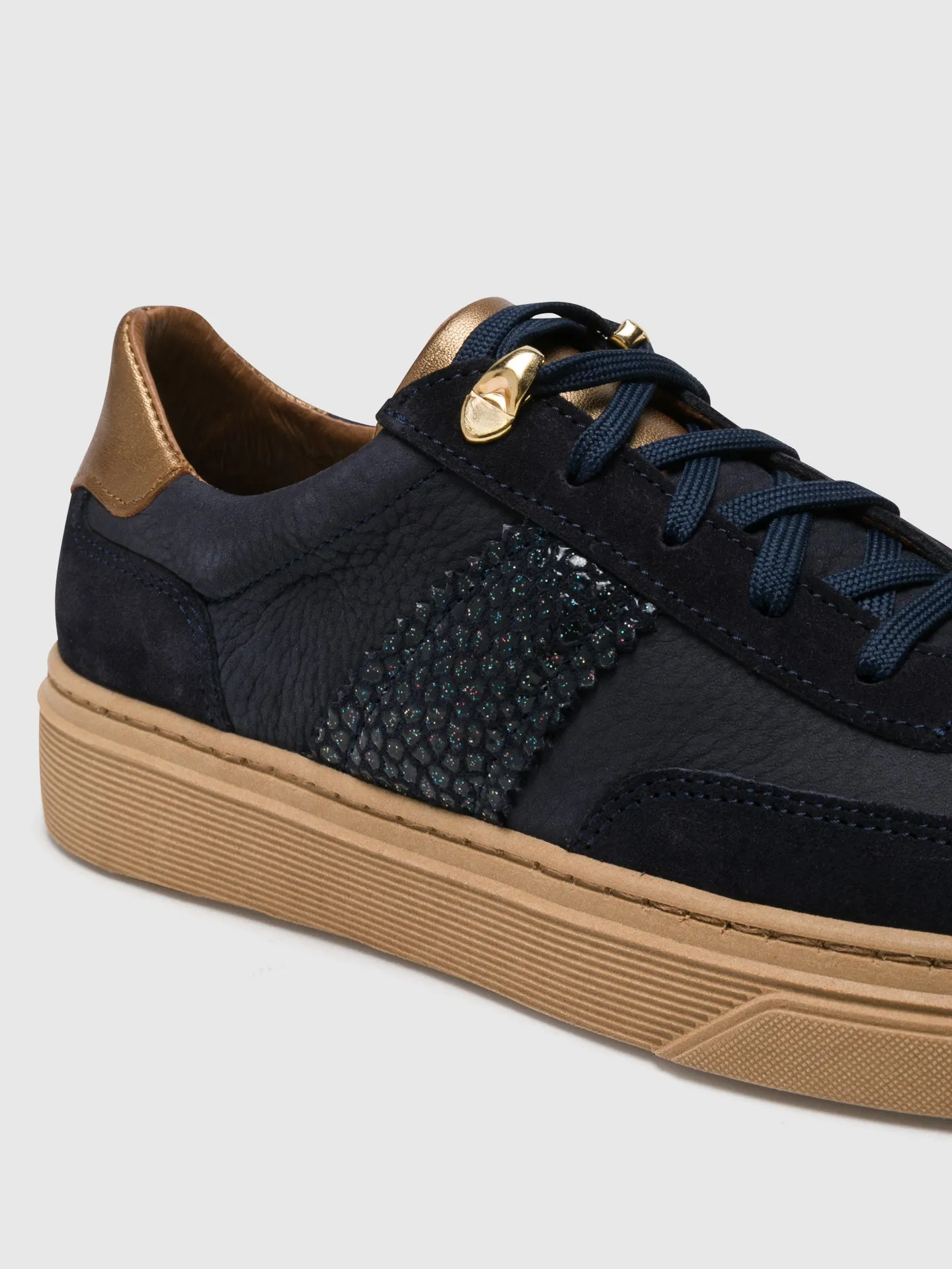 Blue Lace-up Trainers