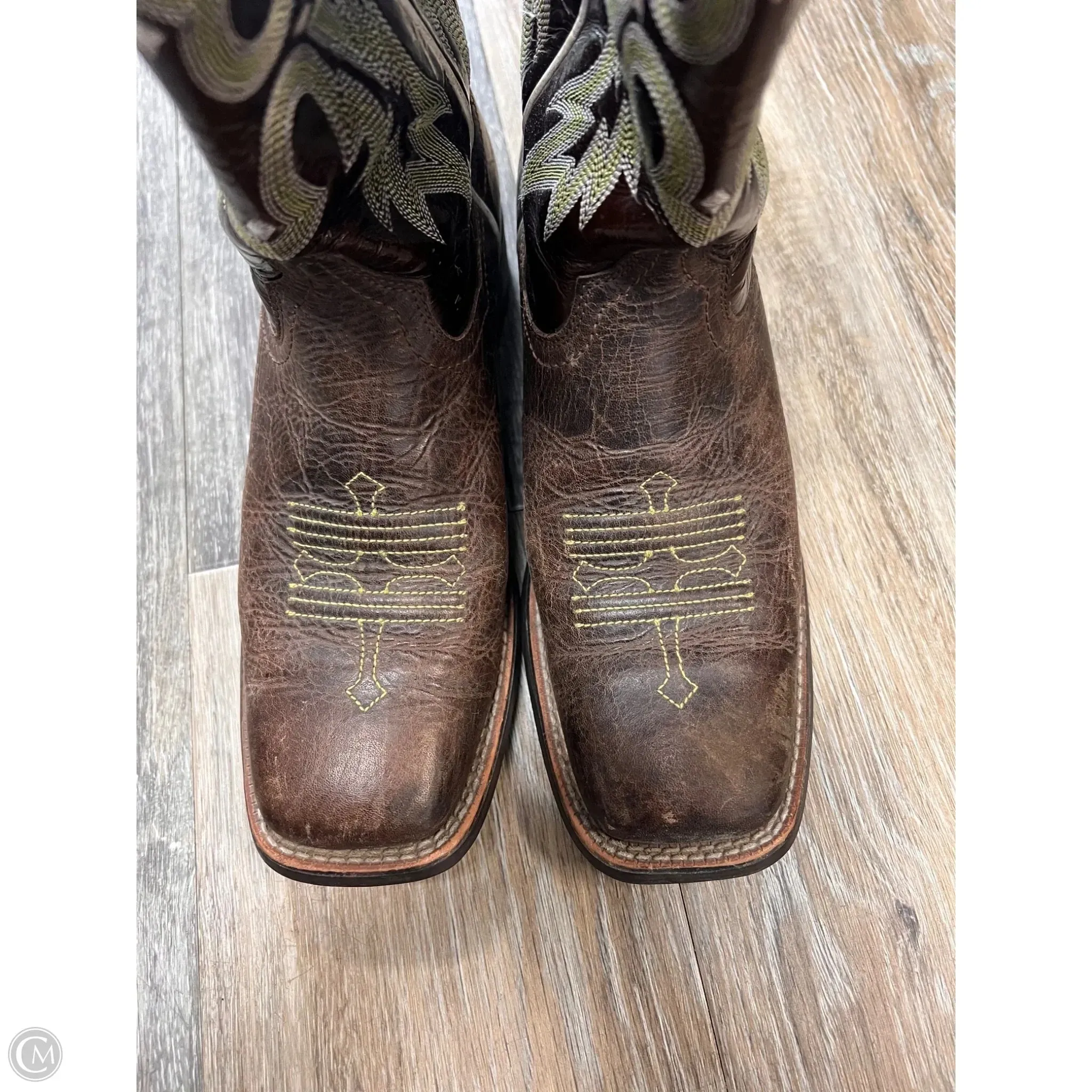 Boots Western By Ariat In Brown & Green, Size: 7