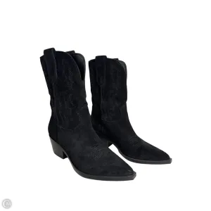 Boots Western By Nine West In Black, Size: 5