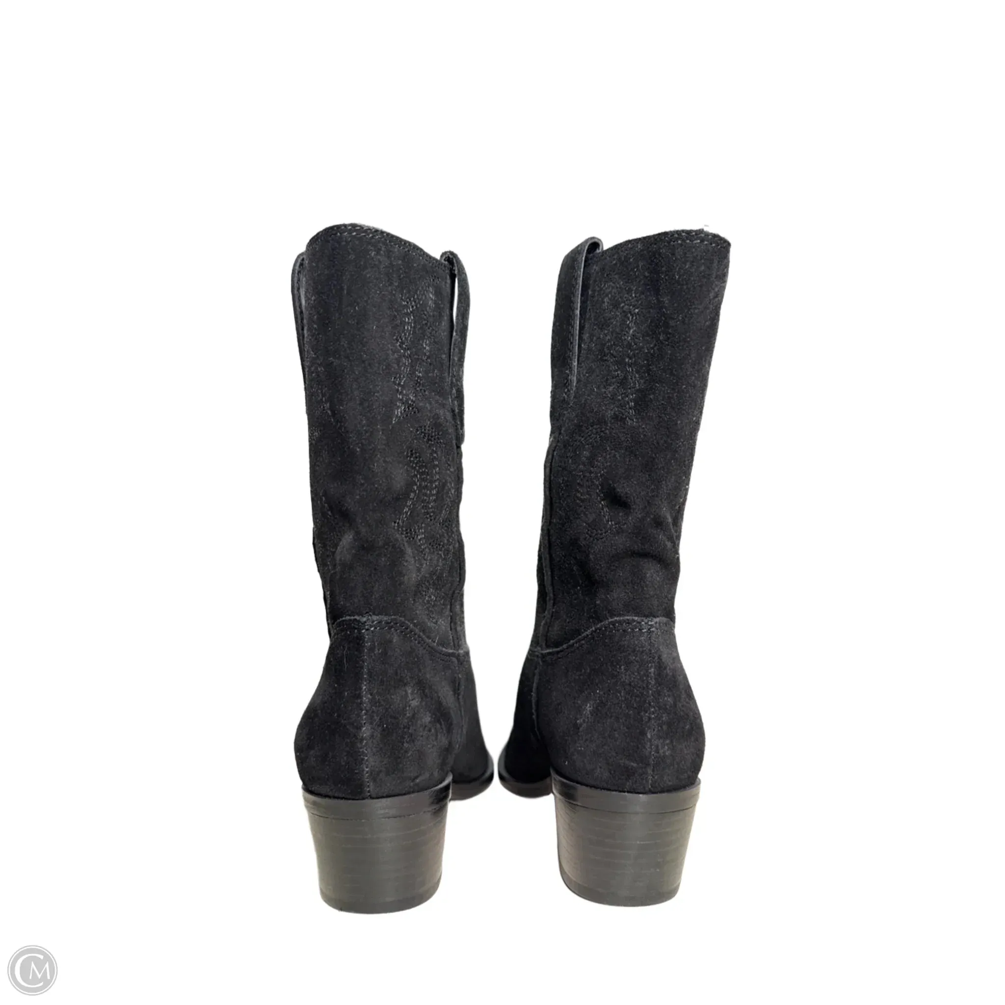 Boots Western By Nine West In Black, Size: 5