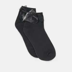 BOW ANKLET SOCKS BLACK Dolce Vita