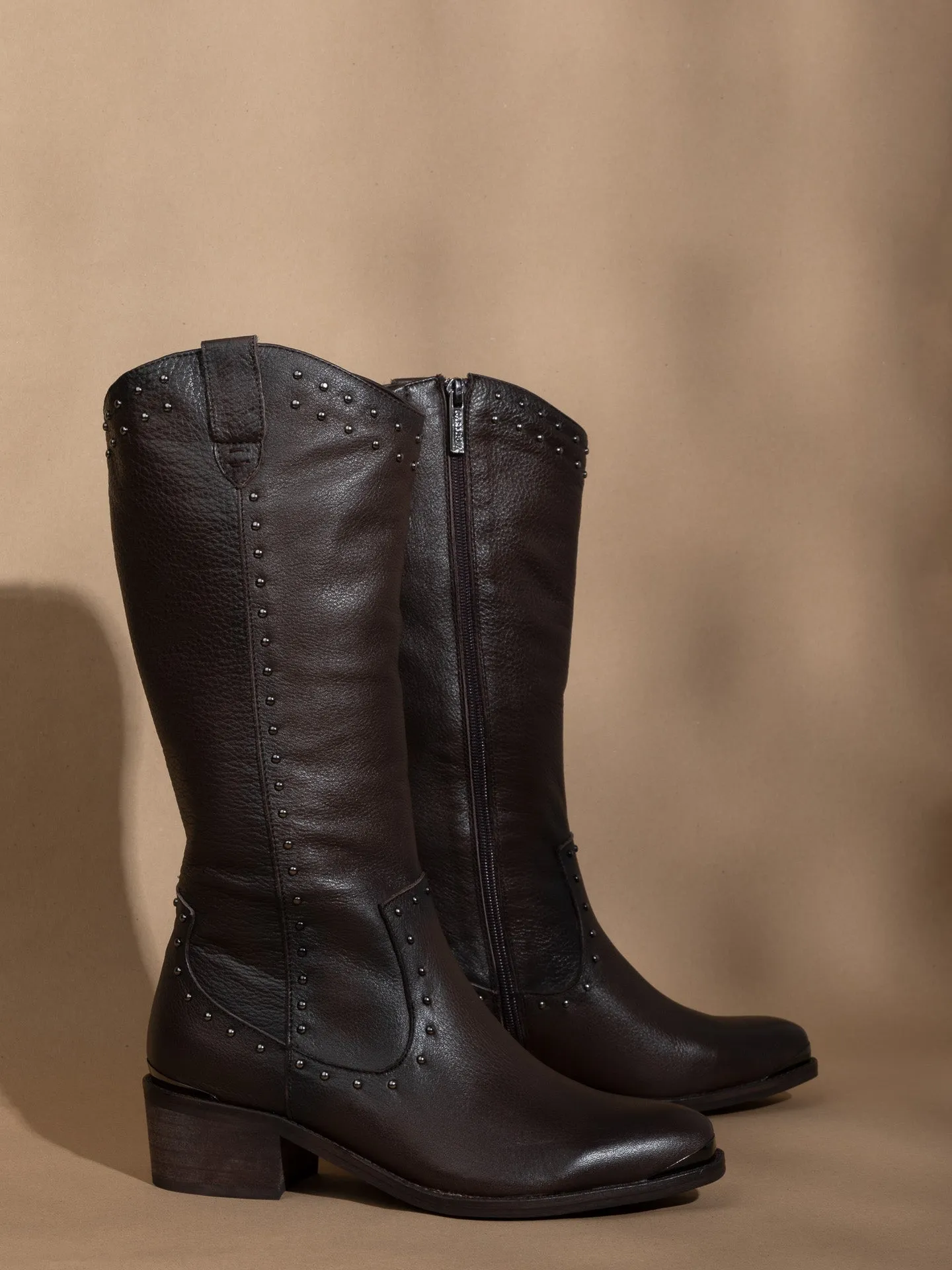 Brown Knee-High Boots