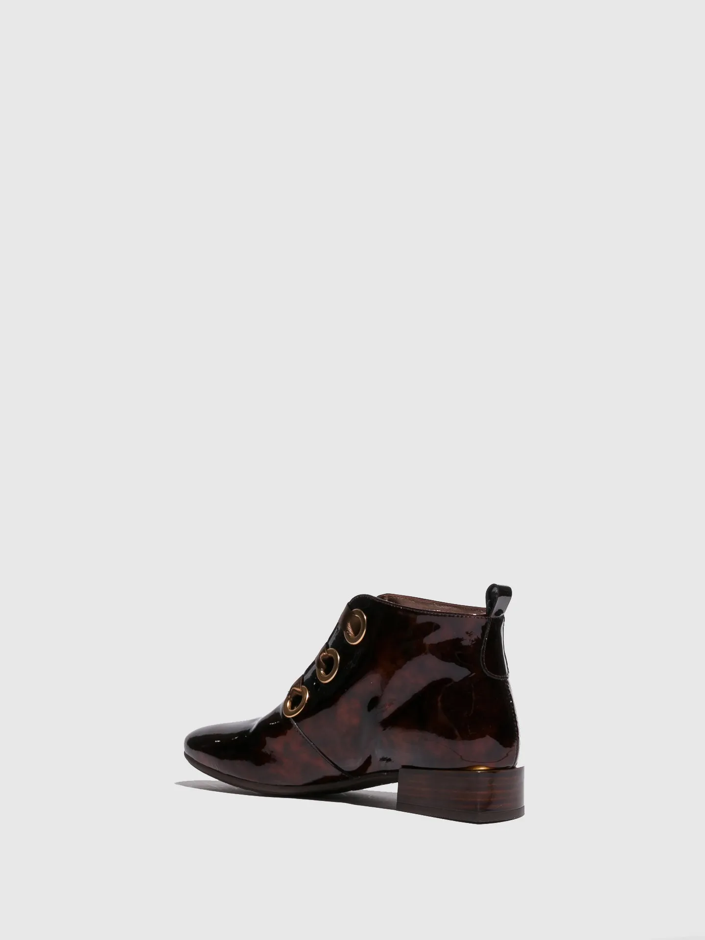 Brown Lace-up Ankle Boots