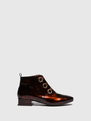 Brown Lace-up Ankle Boots