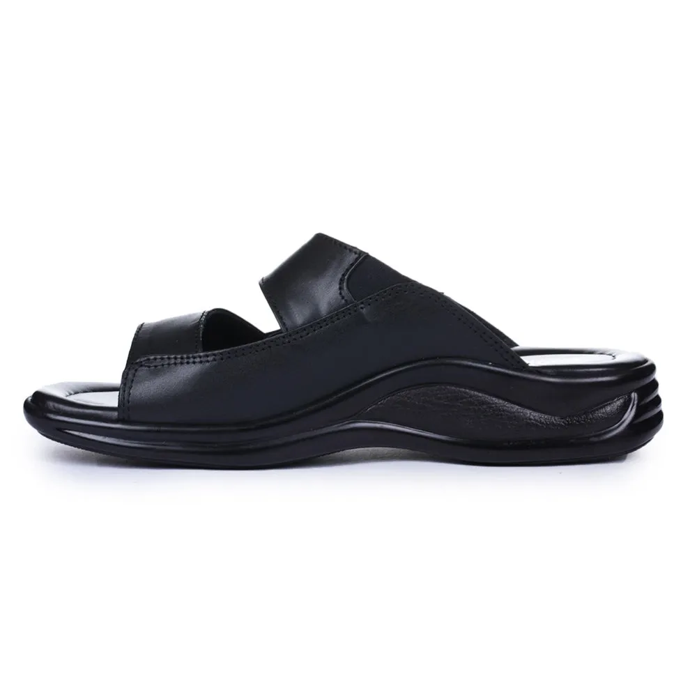Coolers Casual Black Slippers For Men 2013-10 By Liberty