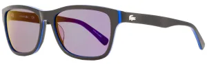 Lacoste Unisex Rectangular Sunglasses L683S 006 Black/Blue 55mm
