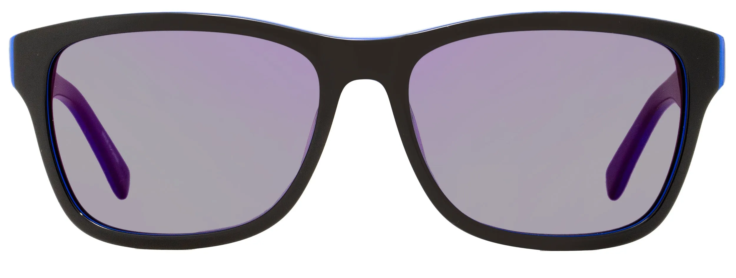 Lacoste Unisex Rectangular Sunglasses L683S 006 Black/Blue 55mm