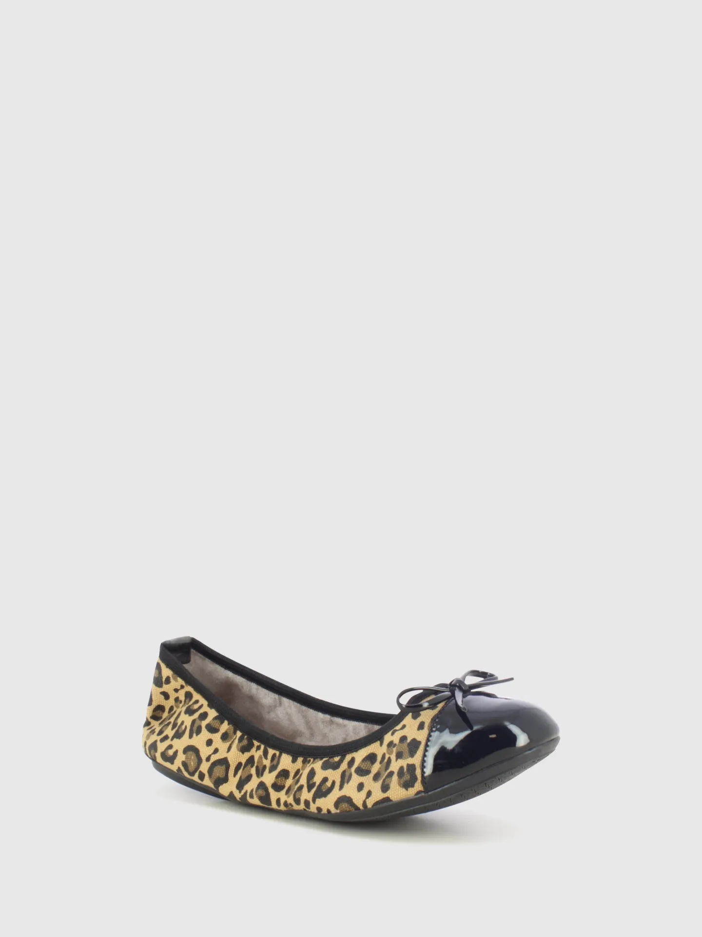 Leopard Round Toe Ballerinas