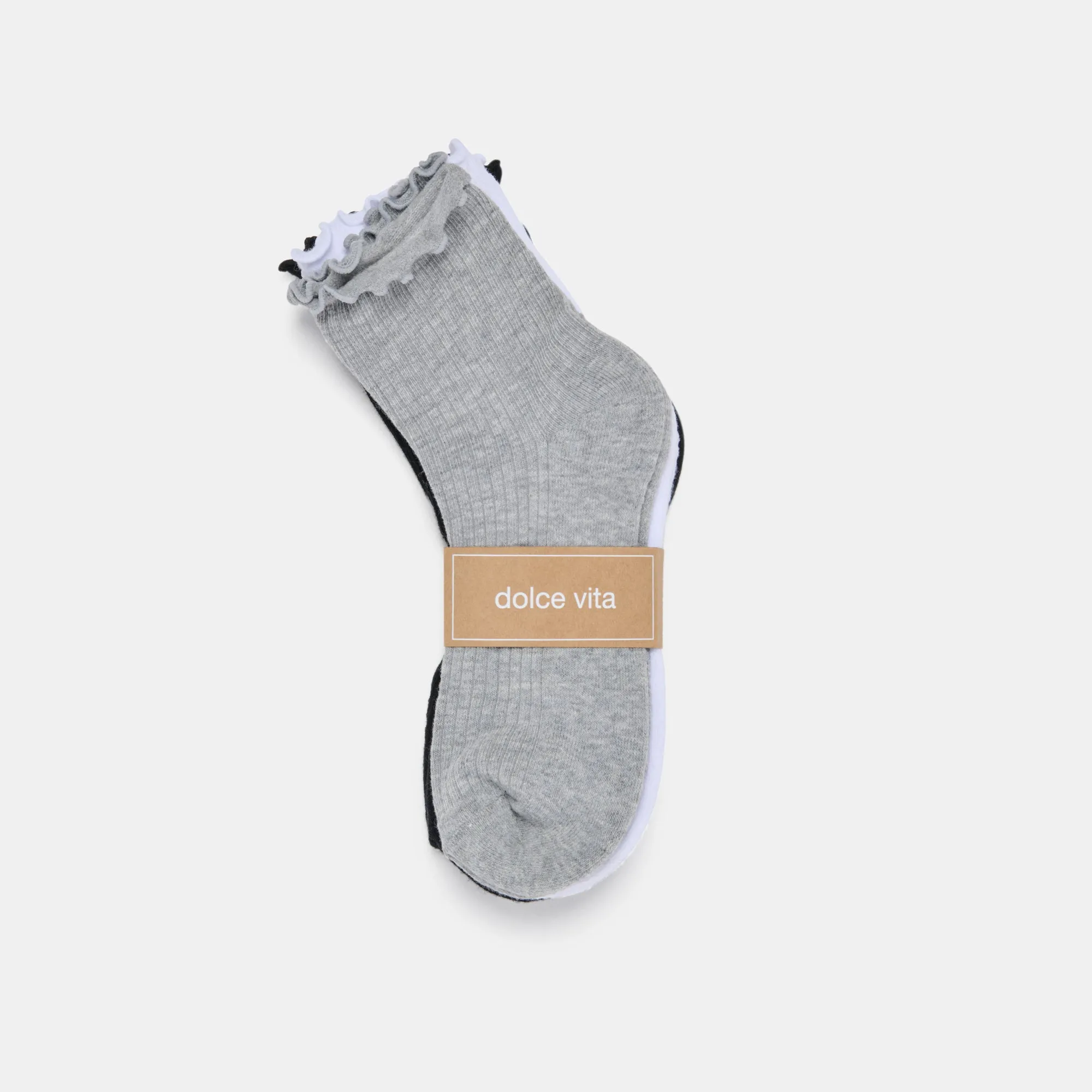 LETTUCE EDGE SOCKS 3 PACK MULTI Dolce Vita
