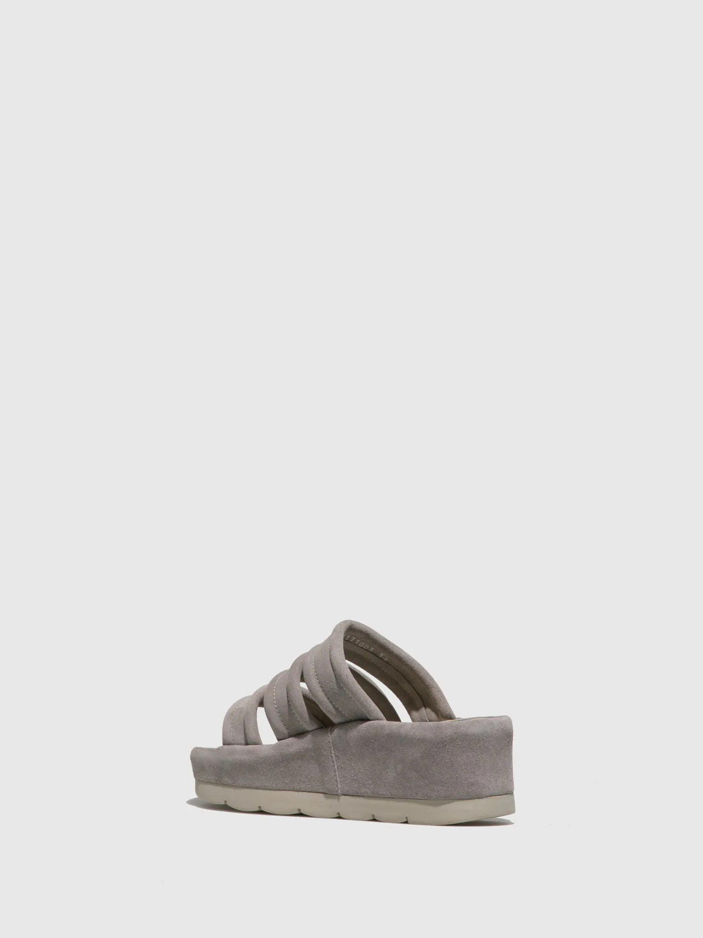 LightGray Open Toe Mules