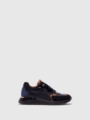 Navy Lace-up Trainers