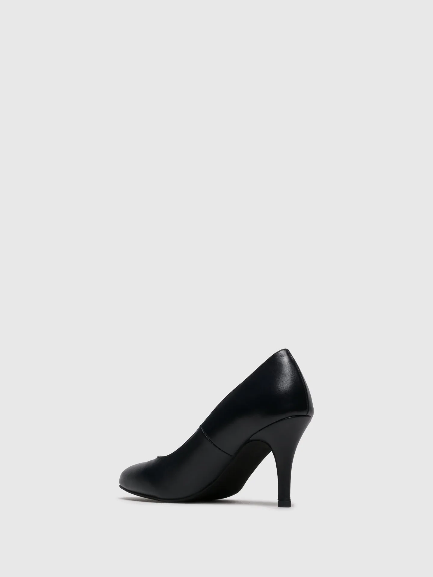 Navy Round Toe Pumps