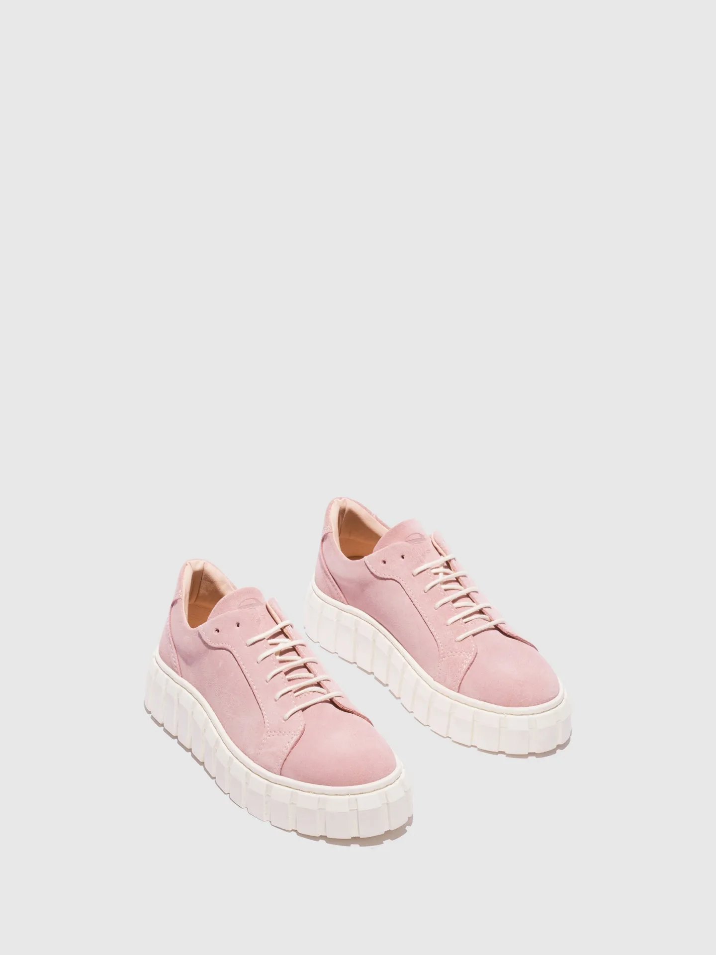 Pink Lace-up Trainers