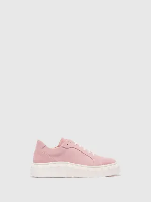 Pink Lace-up Trainers
