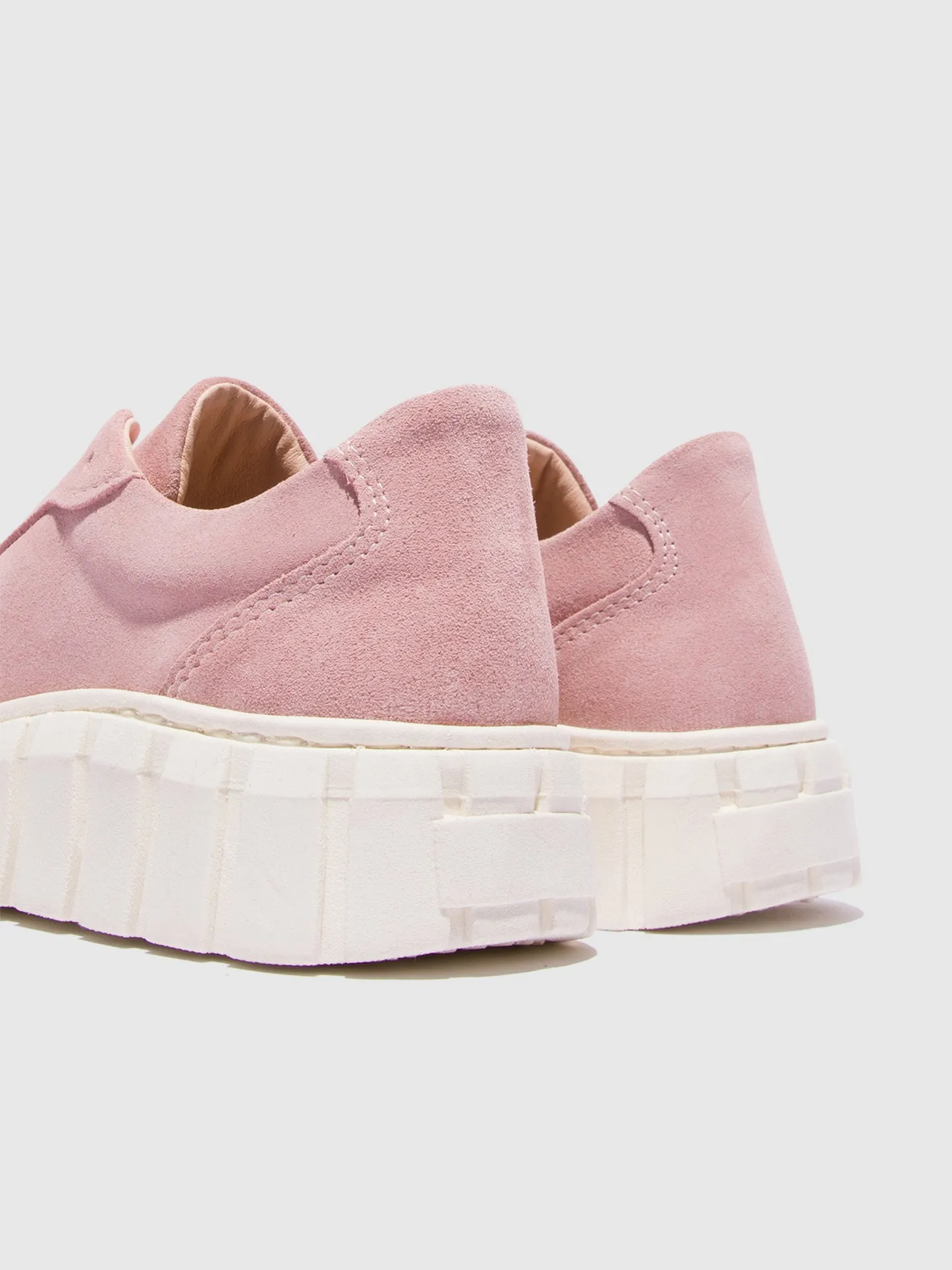 Pink Lace-up Trainers