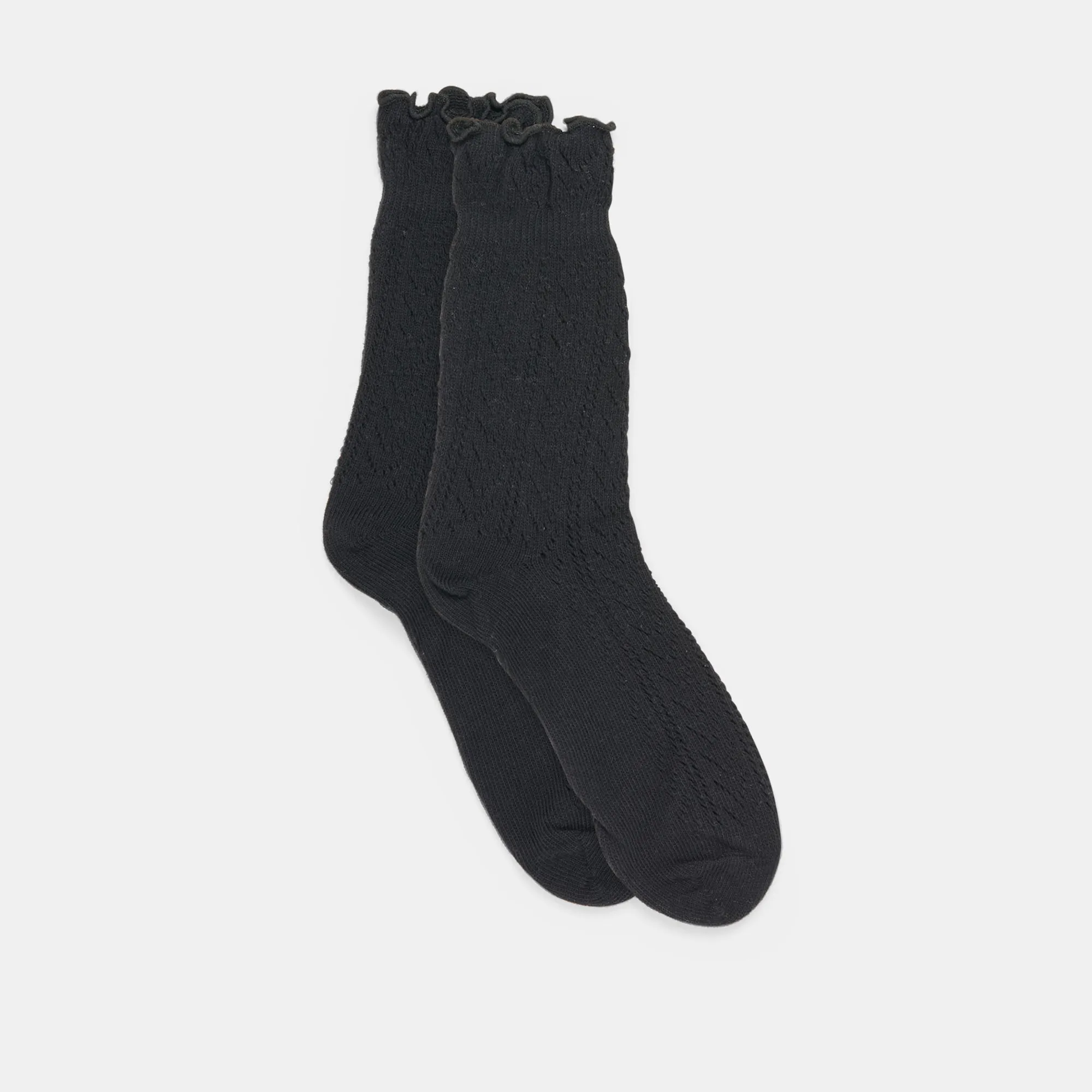 POINTELLE SOCKS BLACK Dolce Vita