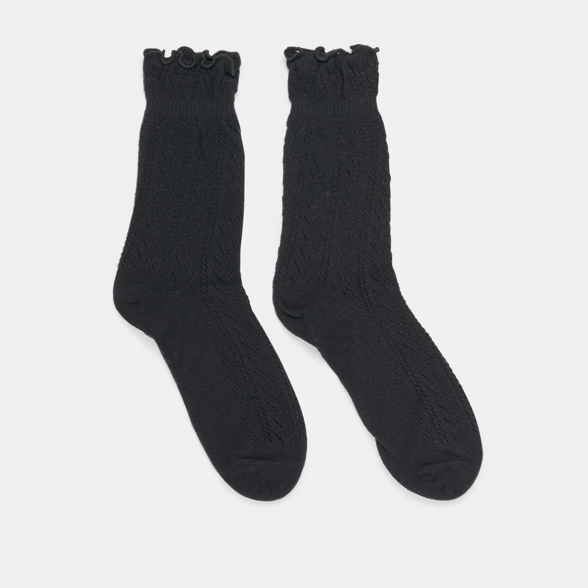 POINTELLE SOCKS BLACK Dolce Vita