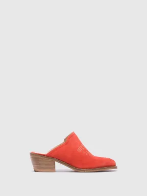 Salmon Round Toe Clogs