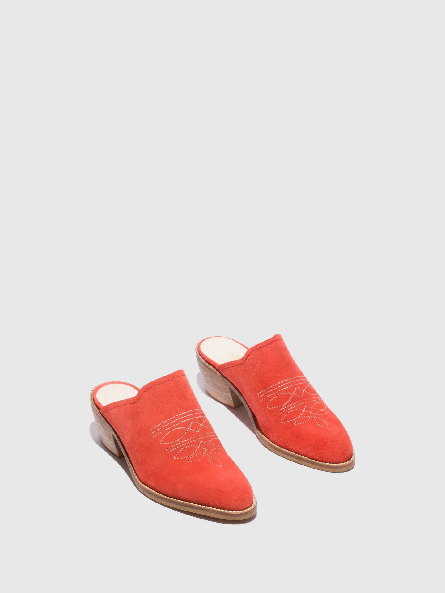 Salmon Round Toe Clogs