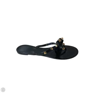 Sandals Flip Flops By Cmc In Black & Gold, Size: 8.5