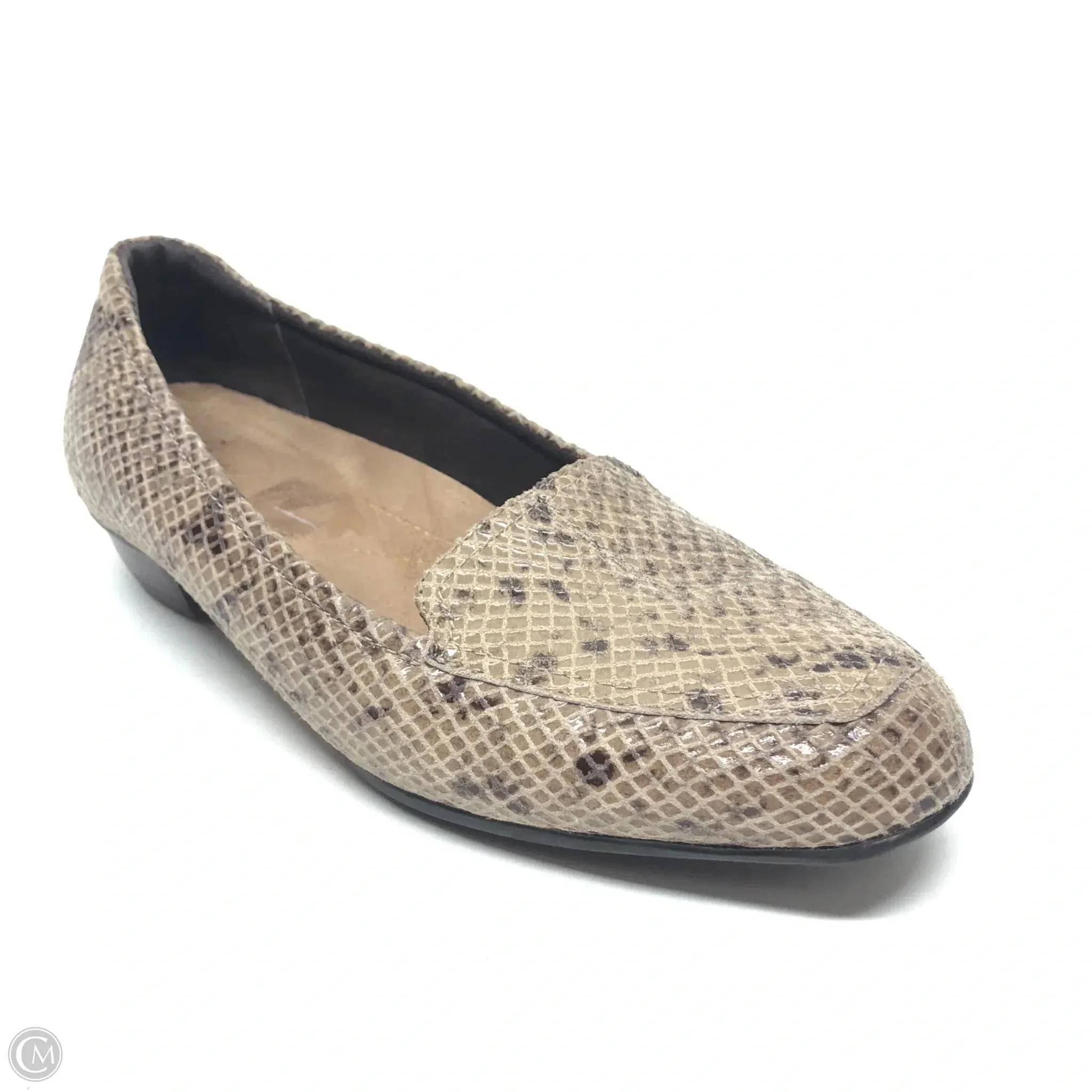 Shoes Flats By Clarks In Tan, Size: 8