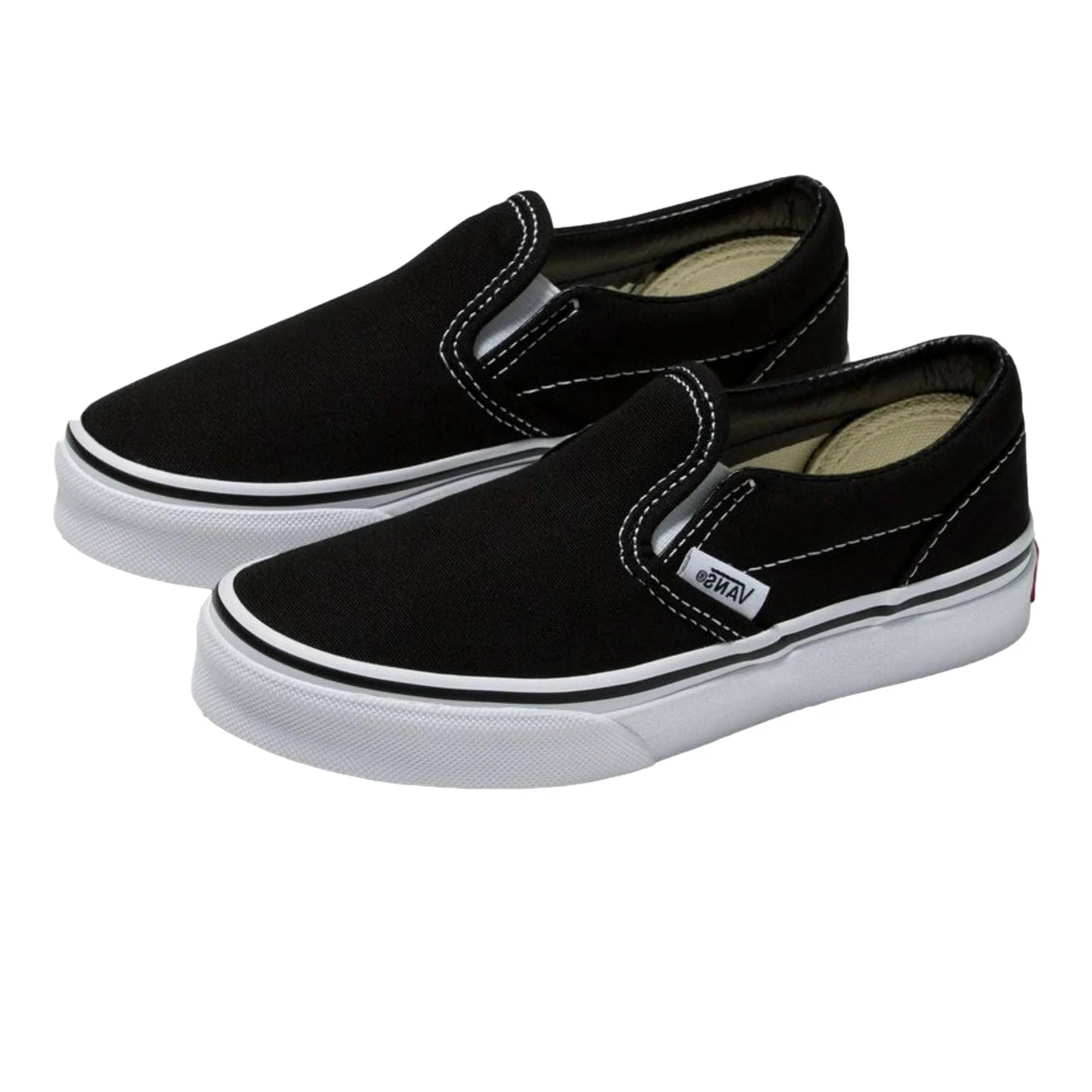 Vans Classic Slip-On Black/True White  VN000ZBU6BT Pre-School