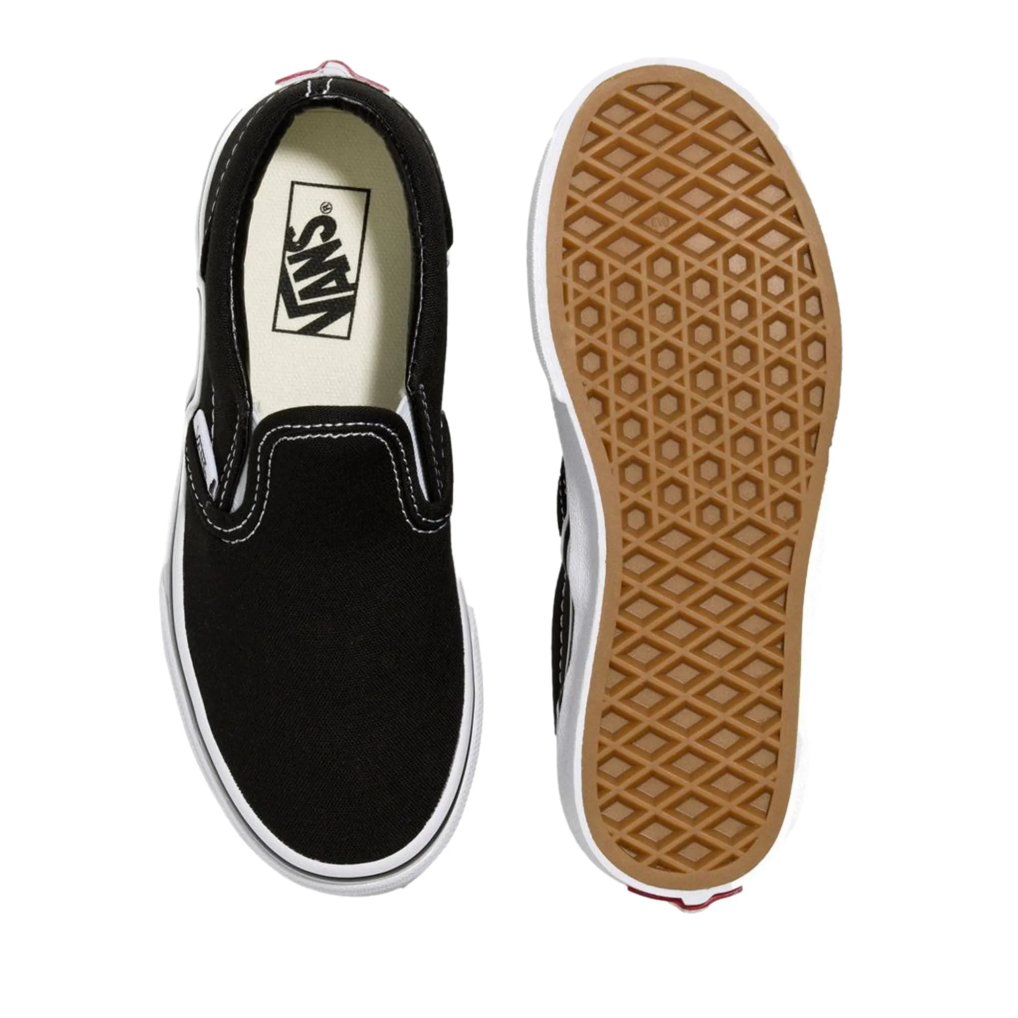 Vans Classic Slip-On Black/True White  VN000ZBU6BT Pre-School