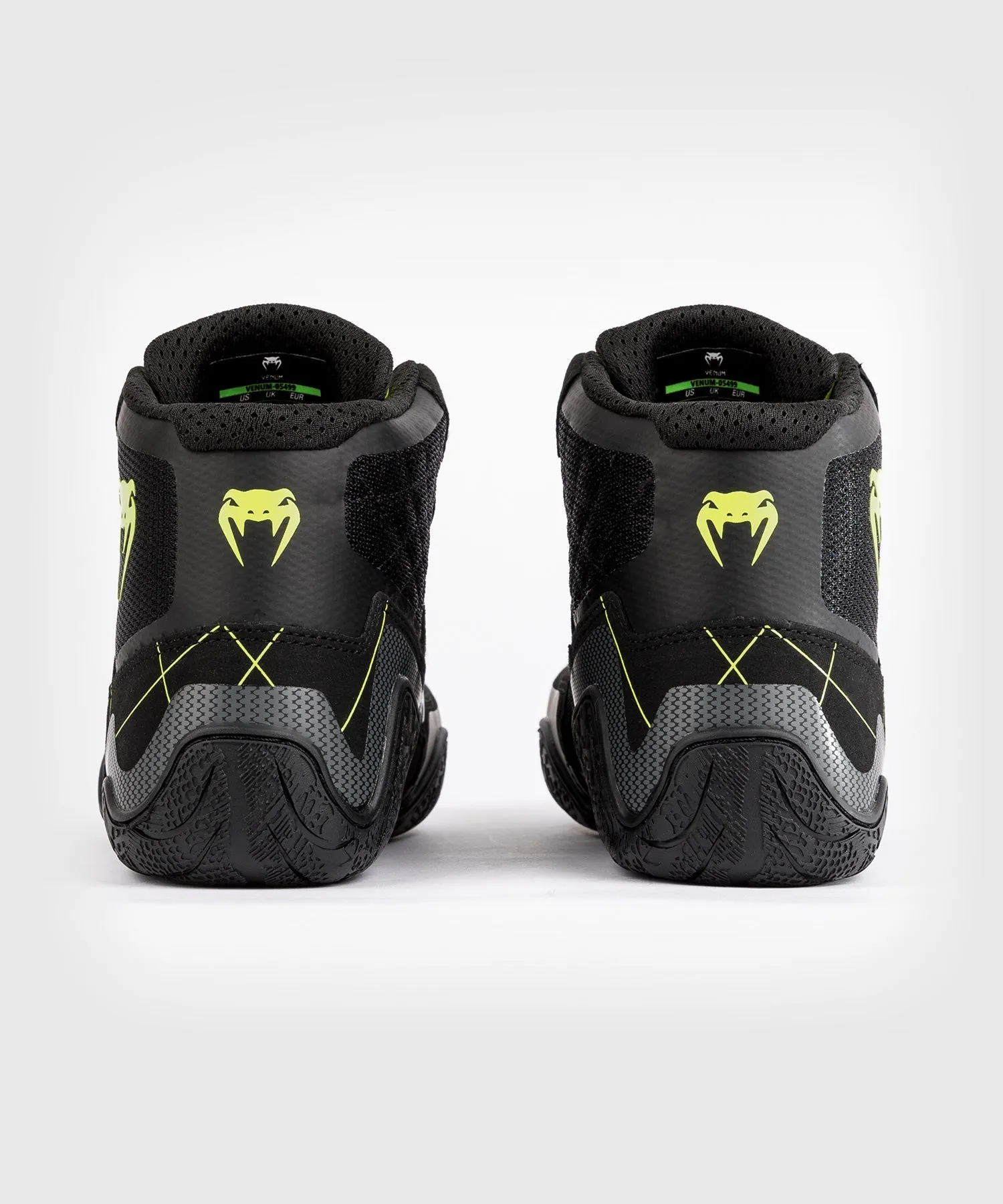 Venum Training Camp 4.0 Wrestling Shoes - Black/Neon Green
