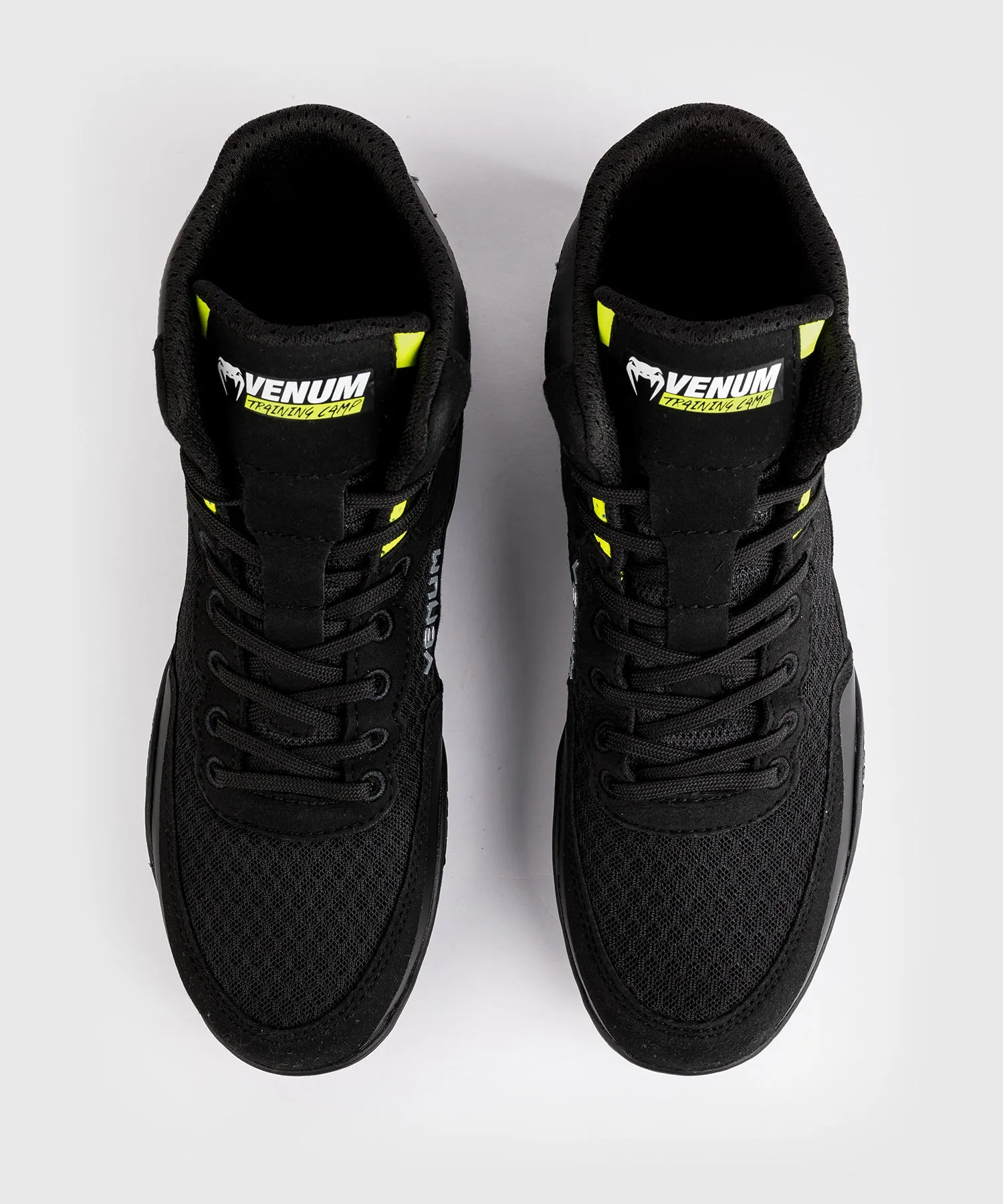 Venum Training Camp 4.0 Wrestling Shoes - Black/Neon Green