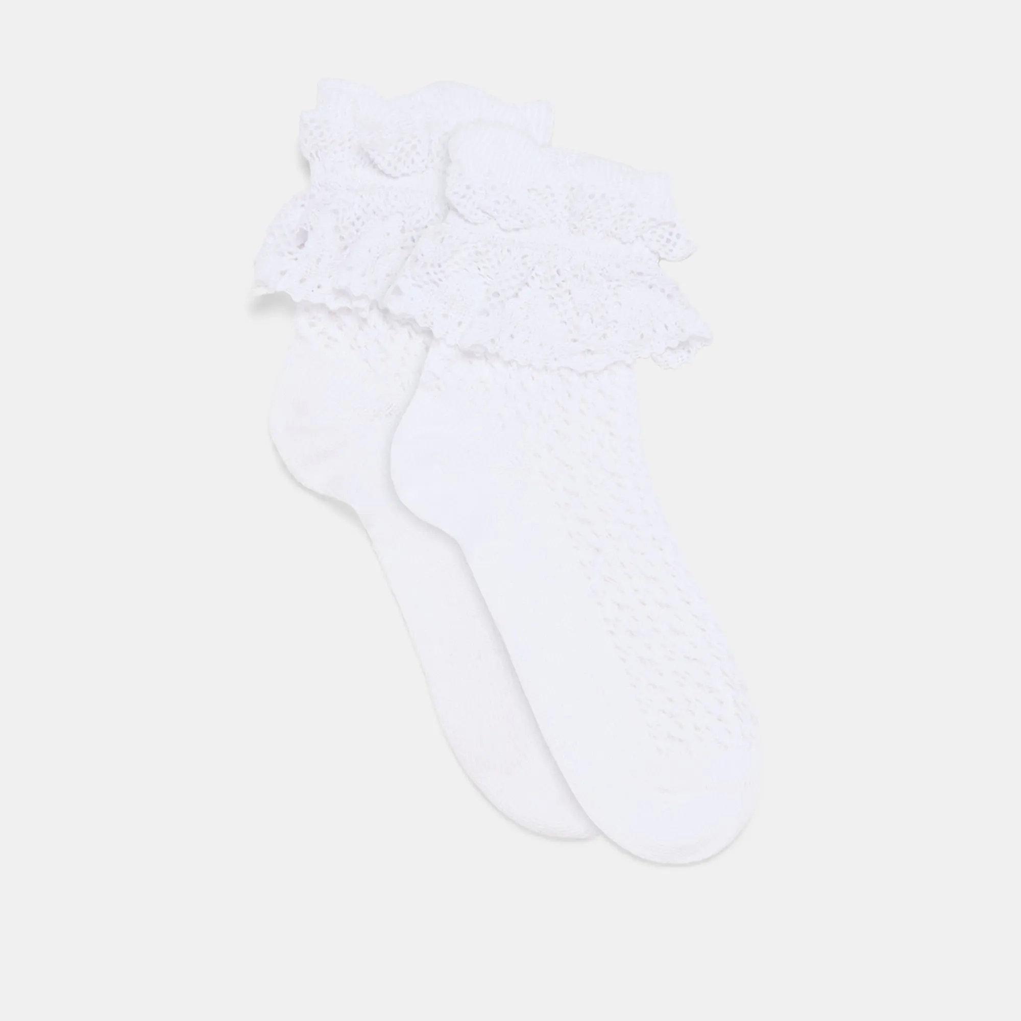 WHIMSY LACE ANKLET SOCKS WHITE Dolce Vita