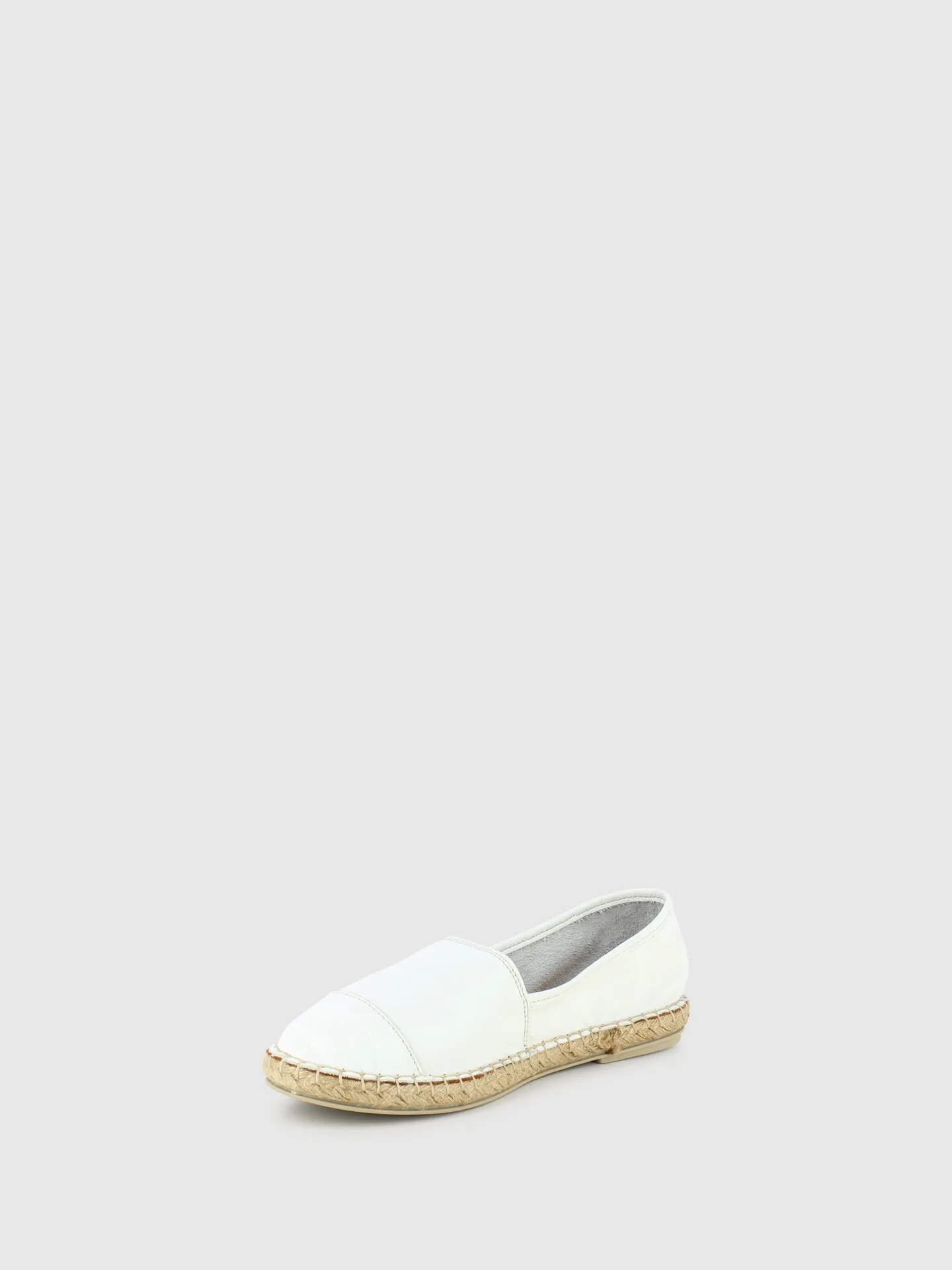 White Round Toe Espadrilles