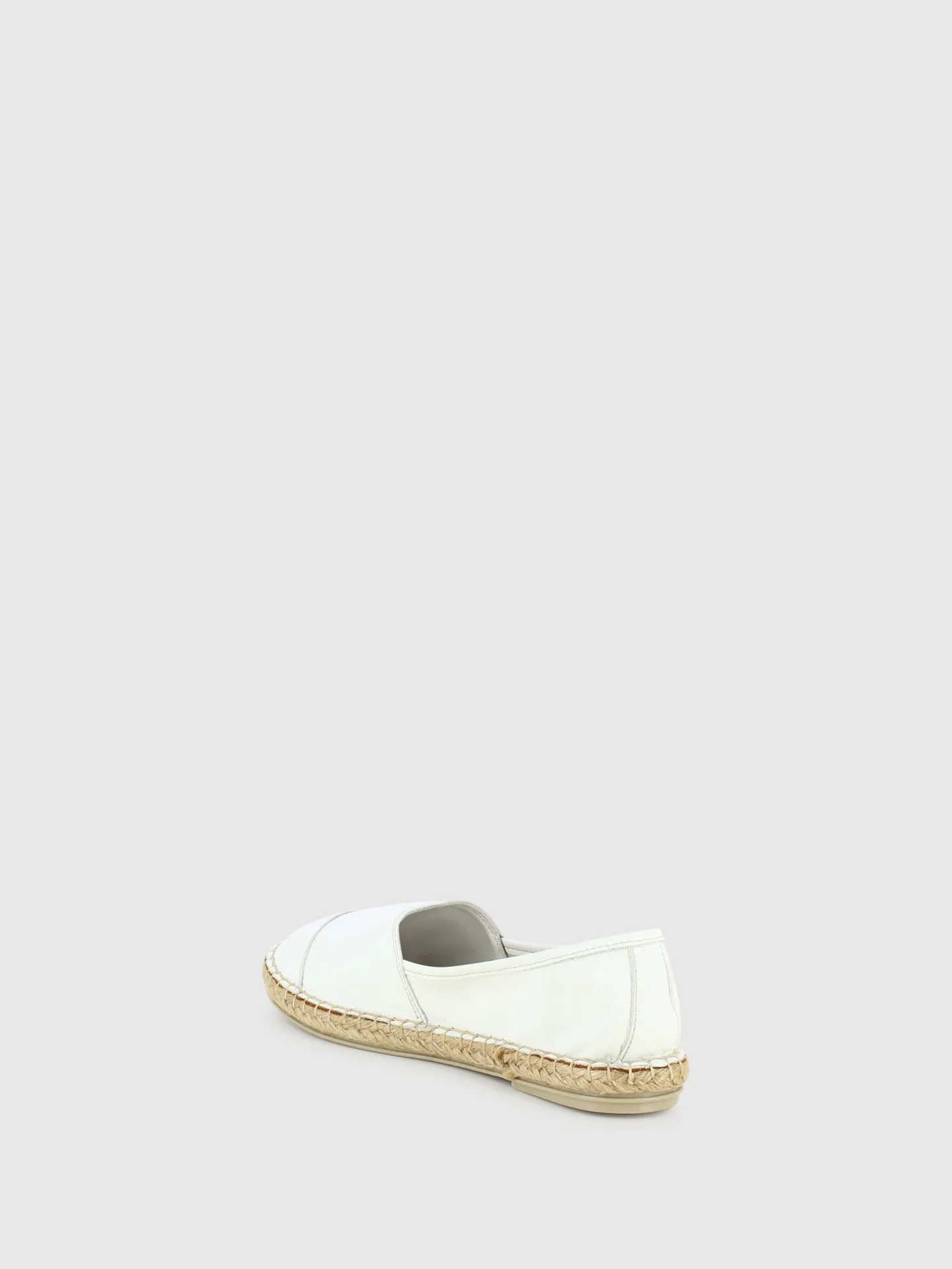 White Round Toe Espadrilles