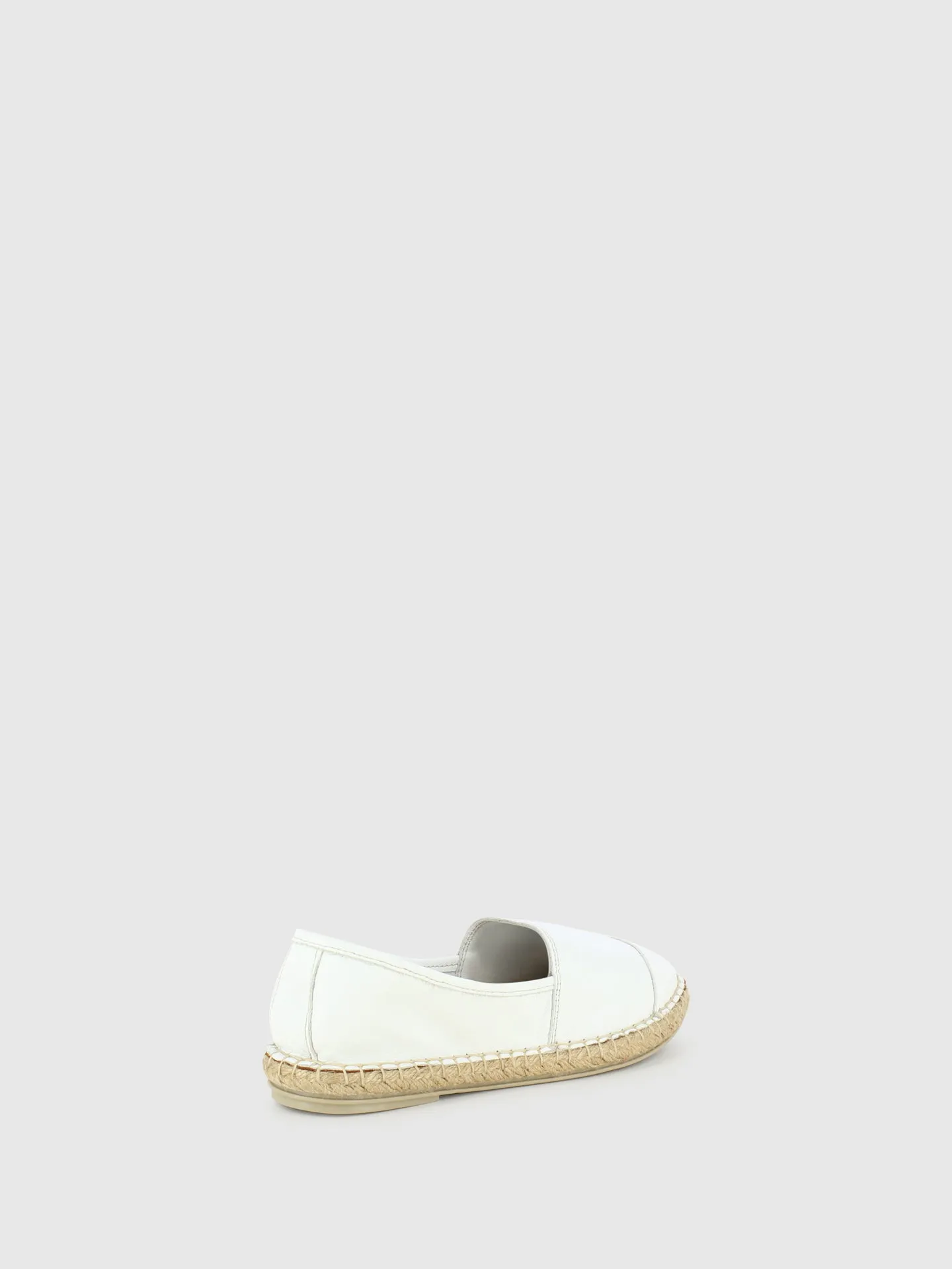White Round Toe Espadrilles