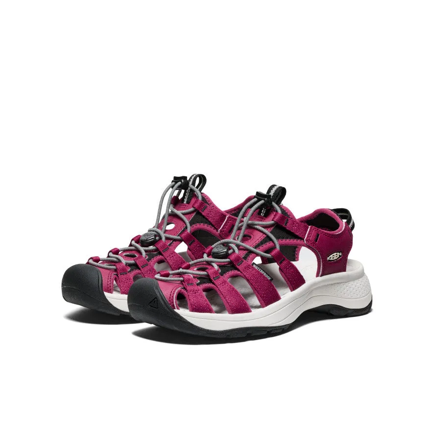 Women's Astoria West Sandal  |  Beaujolais/Star White KEEN