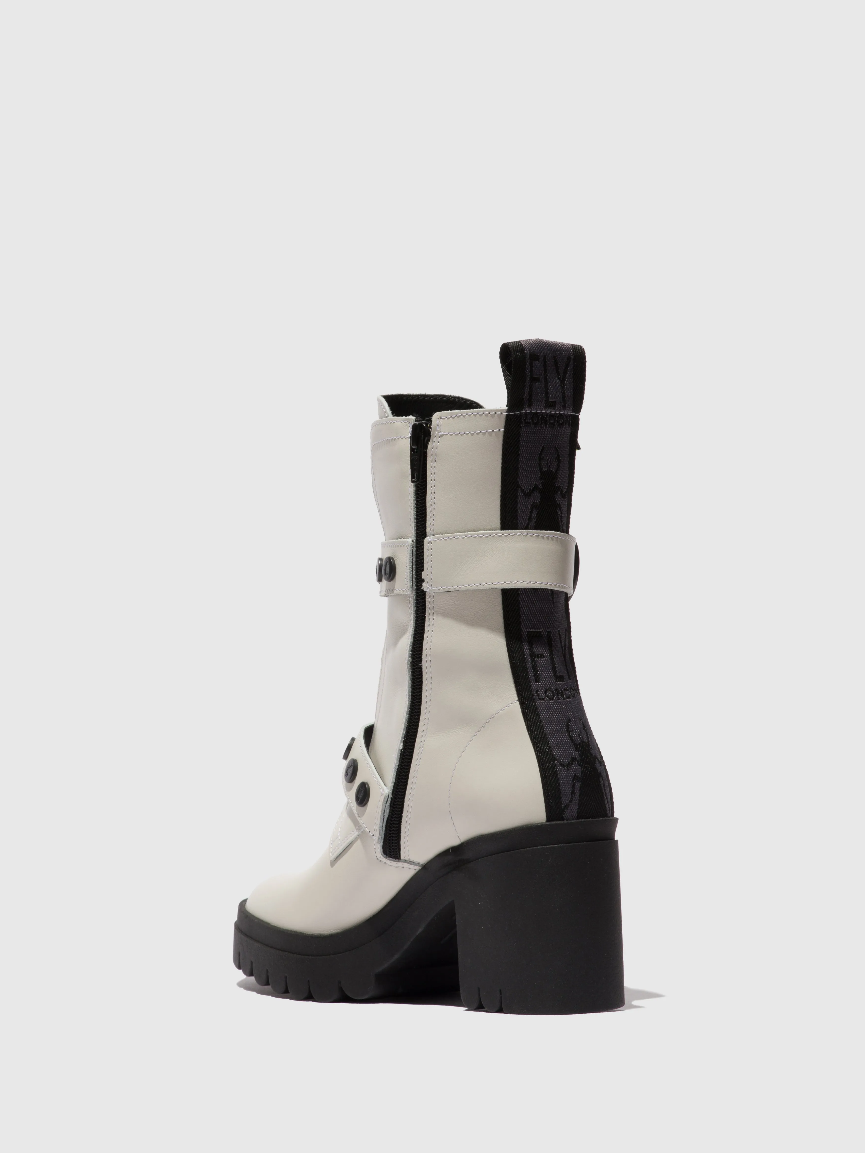 Zip Up Ankle Boots TAMA888FLY NAUSICA OFFWHITE